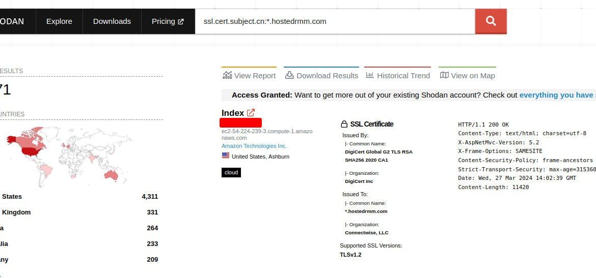 Cloud Automate Security Shodan Enumeration